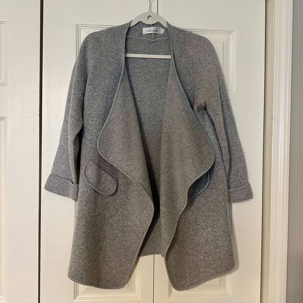 Chicwish Elegant Gray Open Cardigan